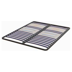 Meilleure vente ???? Cadre à Lattes Confort Plus 5 Zones 160x200 Cm + Pied De Soutien Central , Coloris Gris SEDAFLAT ????