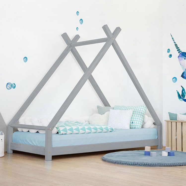 Meilleur prix ???? Youdoit Lit Tipi Enfant TAHUKA - Bois Massif - Gris - 90 X 180 Cm ???? 3 Meilleur prix ???? Youdoit Lit Tipi Enfant TAHUKA - Bois Massif - Gris - 90 X 180 Cm ????