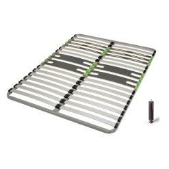 Remise ???? SEDAC Cadre à Lattes Confort Plus 5 Zones + Jeu De Pieds Taille 160x200 Cm ✨