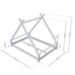 Remise ❤️ Youdoit Lit Tipi Enfant TAHUKA - Bois Massif - Gris - 120 X 190 Cm ???? 7 Remise ❤️ Youdoit Lit Tipi Enfant TAHUKA - Bois Massif - Gris - 120 X 190 Cm ???? -VIDAXL Shop unnamed file 656