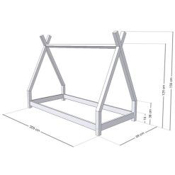 Grosses soldes ???? Youdoit Lit Tipi Enfant NAKANA - Bois Massif - Gris - 90 X 200 Cm ???? 7 Grosses soldes ???? Youdoit Lit Tipi Enfant NAKANA - Bois Massif - Gris - 90 X 200 Cm ???? -VIDAXL Shop unnamed file 677
