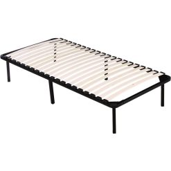 Meilleure vente ✨ Habitat Et Jardin Cadre à Lattes + Pieds Pour Matelas De 90 X 190 Cm - 20 Lattes ????