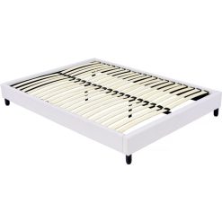 Coupon ???? Habitat Et Jardin Sommier Tapisser à Lattes - 140 X 190 Cm - 20 Lattes - Blanc ????