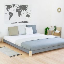 Top 10 ???? Youdoit Lit Double TATAMI - Bois Massif - Naturel Et Gris - 180 X 200 Cm ????