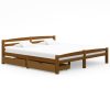Meilleur prix ✔️ VIDAXL Cadre De Lit Avec 2 Tiroirs Marron Miel Bois De Pin 180x200 Cm ???? -VIDAXL Shop unnamed file 800