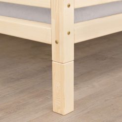 Remise ⌛ Youdoit 4 Pieds Réhausseurs De Lit - Couleur Bois Naturel - H : 20 Cm - Pour Largeur Lit 120 Cm ????