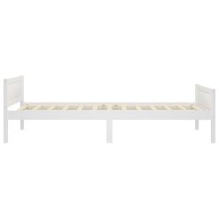 Tout neuf ???? VIDAXL Cadre De Lit Bois De Pin Massif Blanc 90x200 Cm ???? -VIDAXL Shop unnamed file 854