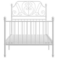 Budget ???? VIDAXL Cadre De Lit Blanc Metal Et Contreplaque 90x200 Cm ⭐ -VIDAXL Shop unnamed file 881